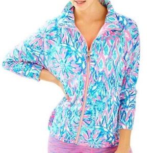 Lilly Pulitzer Tiki Pink DeeDee Swing Jacket style